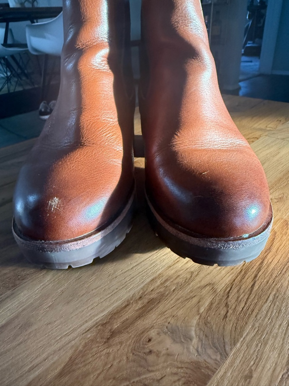 Kork-Ease Waylin Lug Sole Boot Leather Chelsea Brown 7 - Picture 3 of 9
